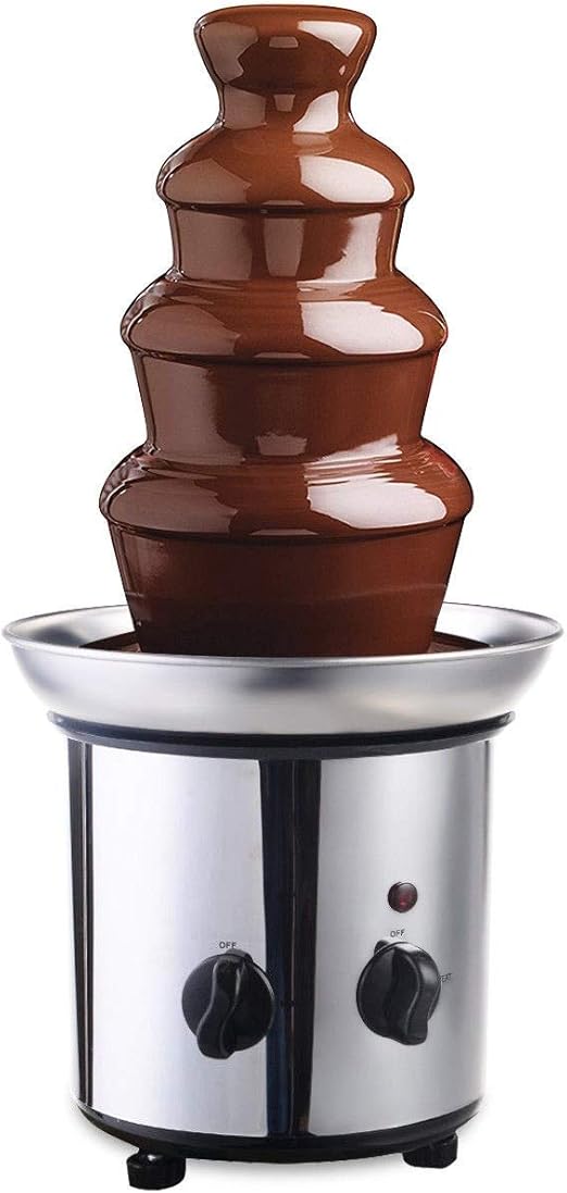 Amazon Com 4 Tiers Stainless Steel Chocolate Fondue Fountain