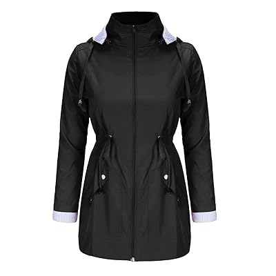 Stylish Waterproof Hooded Rain Jacket for Women Nigeria Ubuy