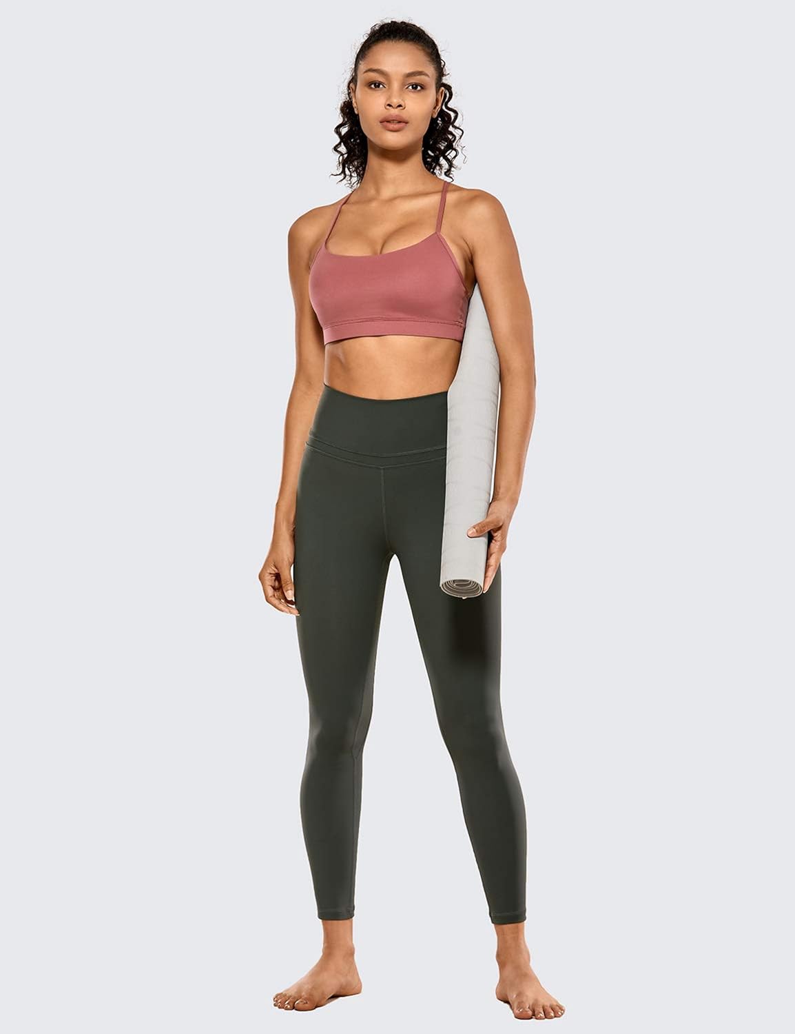 CRZ YOGA Women's Naked Feeling I High Waist Tight Yoga Pants Workout Leggings-25 Inches: Clothing