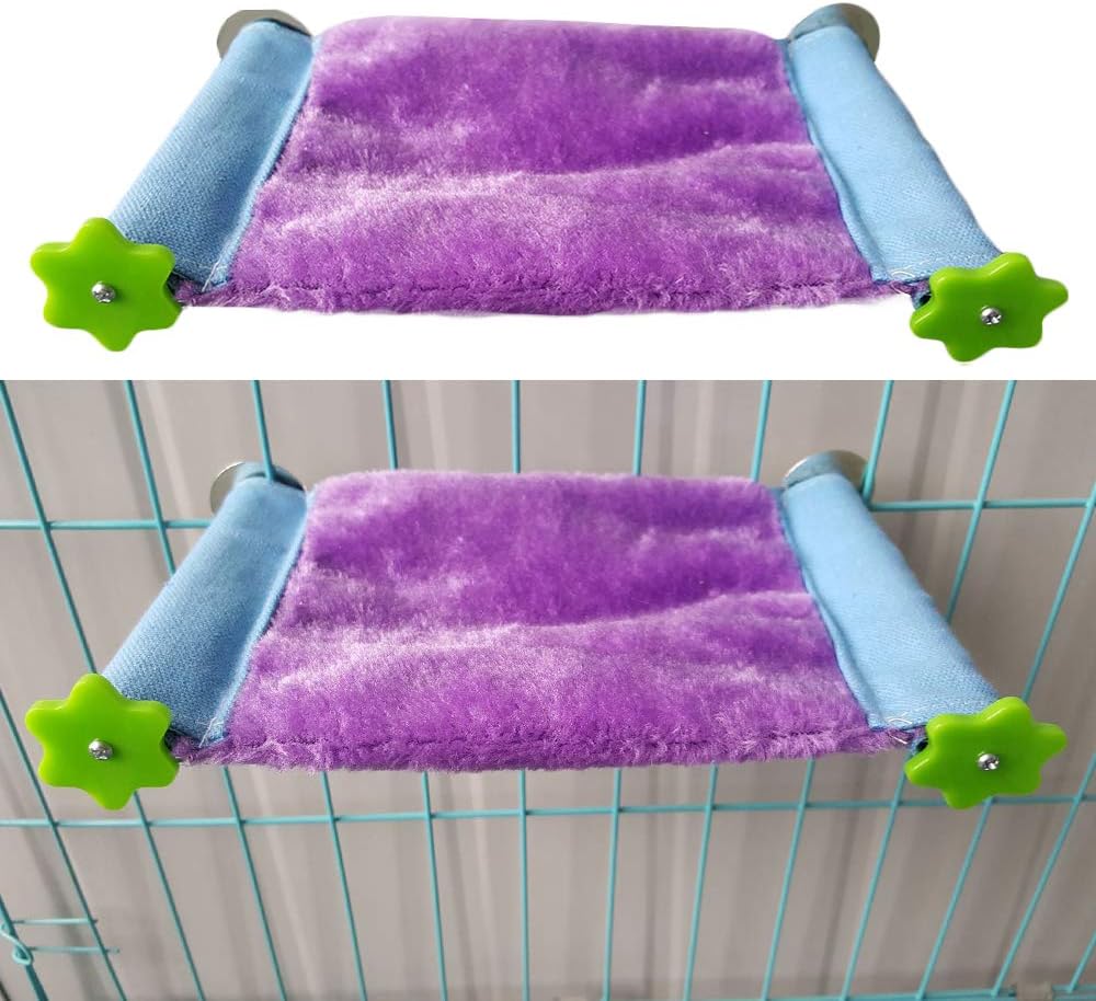 L, Yellow Warm Bird Nest House Bed Hut Hammock Toy for Parrot Budgie