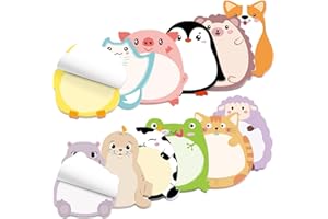 Fancy Land 24 Pads Cute Sticky Notes Cartoon Animal Pattern Sticky Notes for Teachers Classrooms 720 Sheets Memo Pads Page Markers Flags Home Office School Supplies
