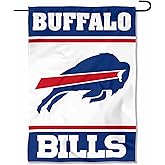 Buffalo Bills White Logo Garden Flag Double Sided Banner