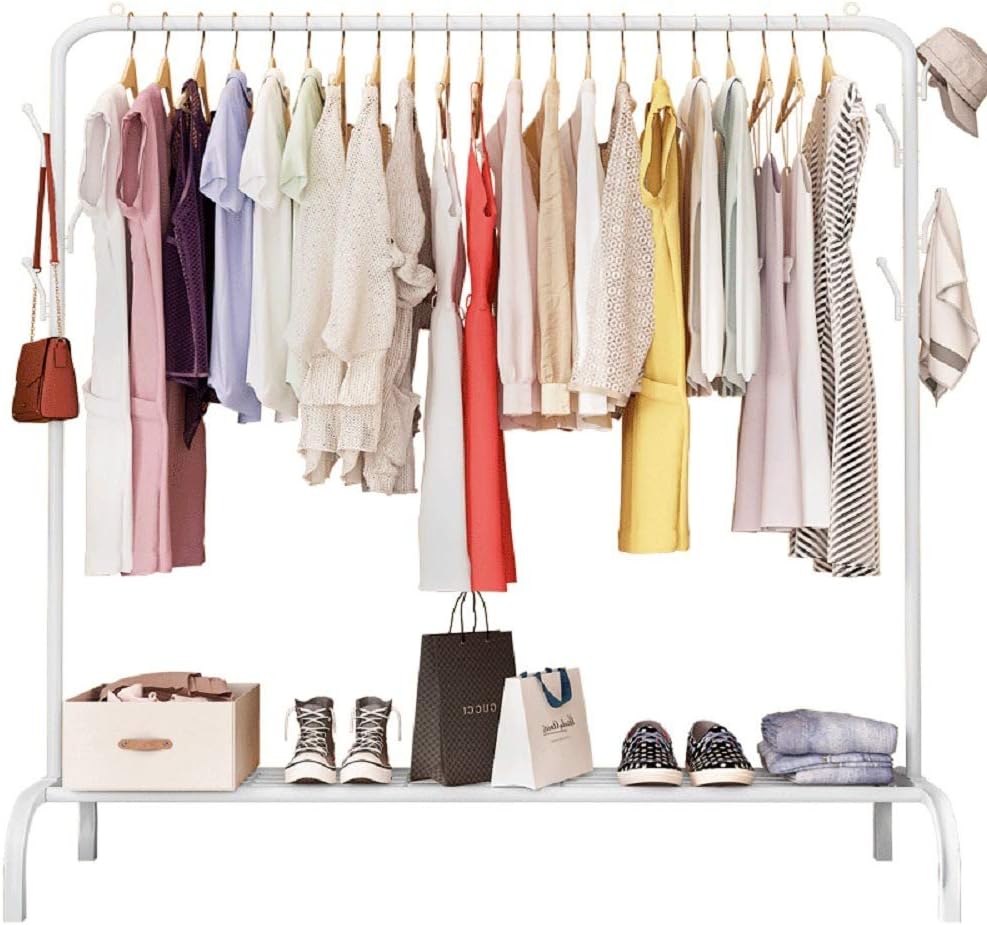 Clothing Rack Garment Rack with Storage Freestanding Hanger Multi