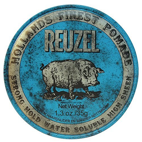 Reuzel Blue Strong Hold Water Based Pomade 1.3oz Piglet by Reuzel