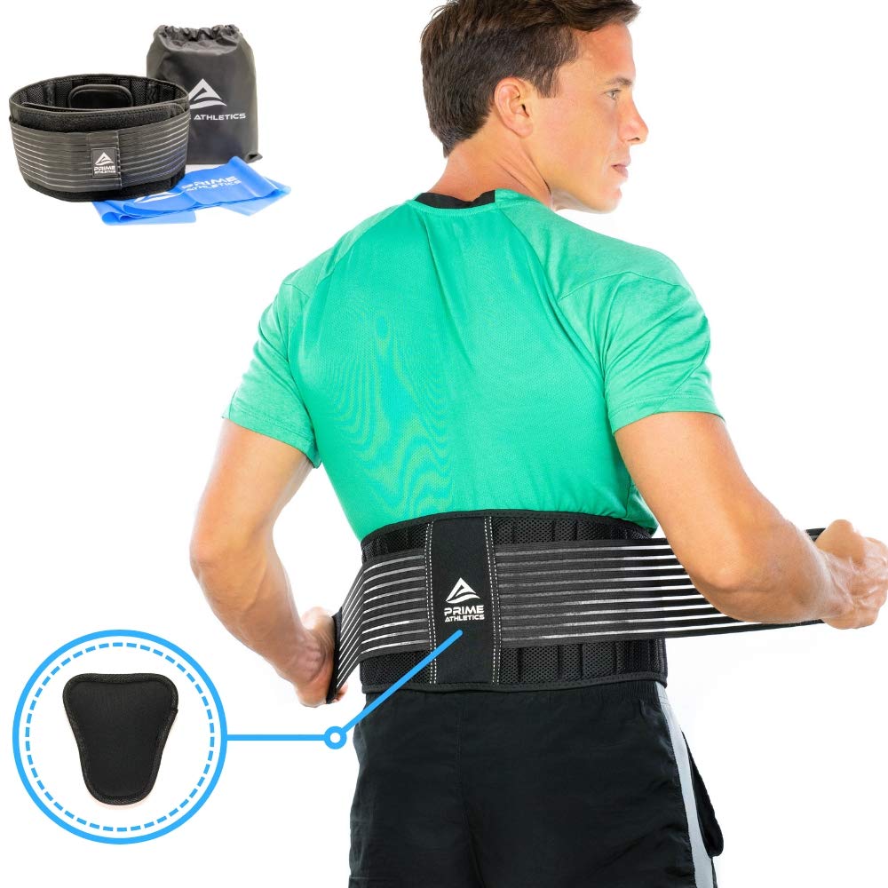 Lumbar Support Belt by Prime Athletics Back Pain Relief