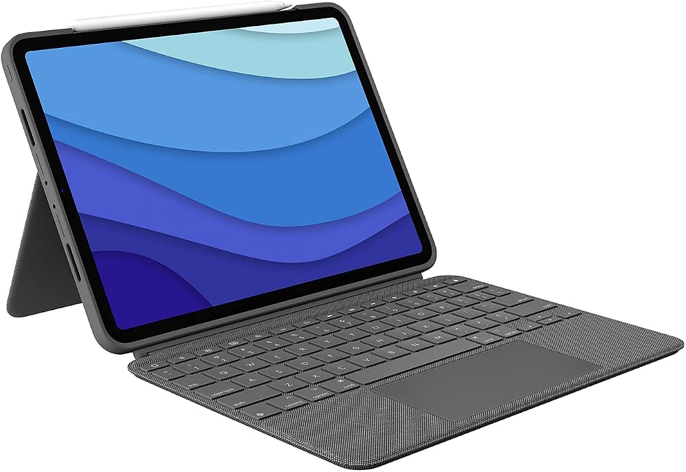 Logitech Combo Touch iPad Pro 11-inch Keyboard Case UK Backlit Trackpad Grey