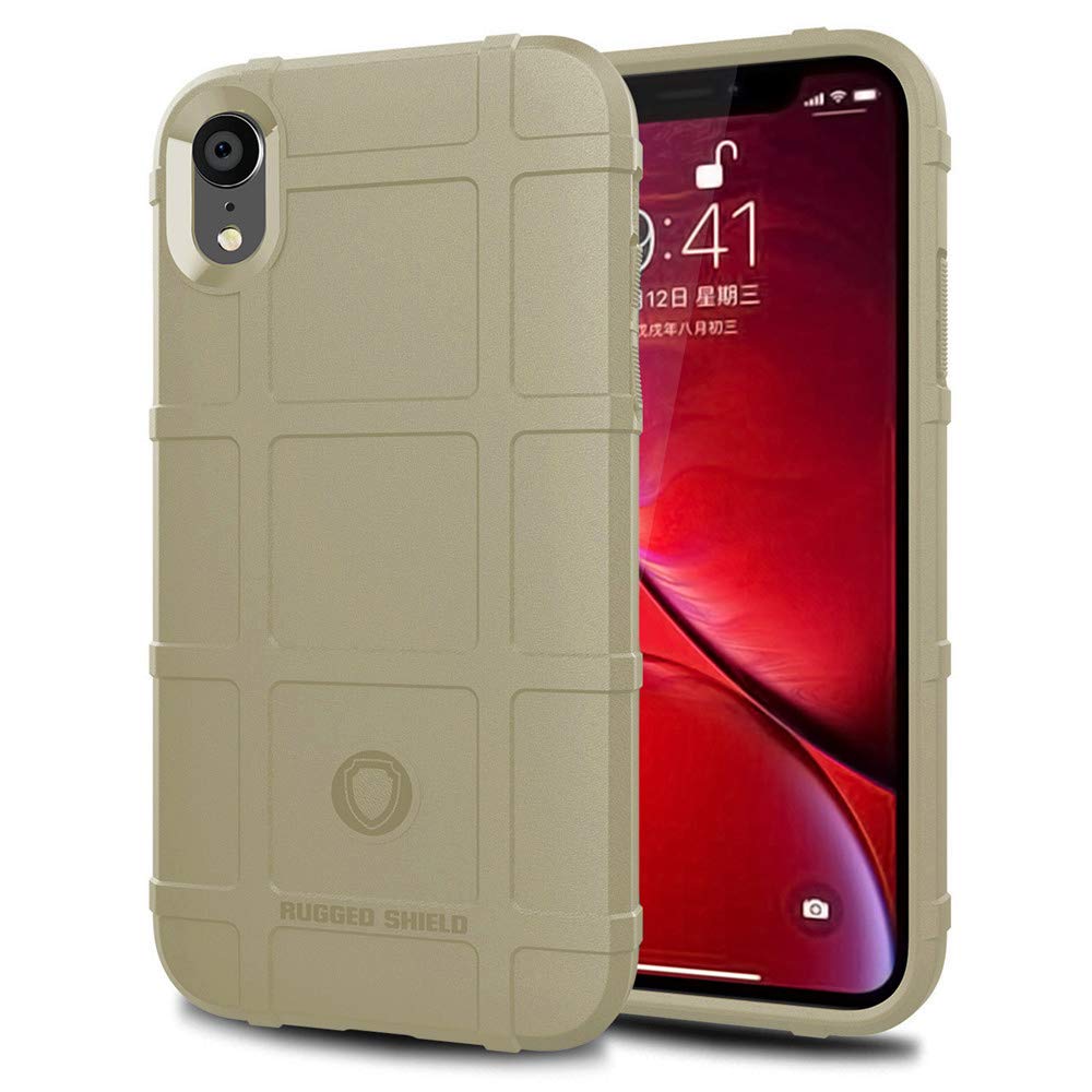 LABILUS iPhone XR case, (Rugged Shield Series) TPU Thick Solid Armor Tactical Protective Cover Case for iPhone XR (6.1 inch) - Light Clay โ image 1