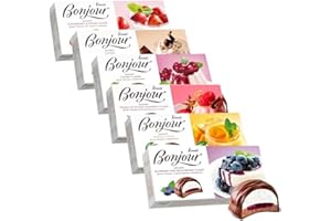 BONJOUR DESSERT *Konti* Assortment Selection Multiple BONJOUR DESSERT Konti Souffle Assortment Selection - Delicate Souffle Coated with Sugar Cookies & Soft Caramel - Gourmet Dessert Ideal for Gifting