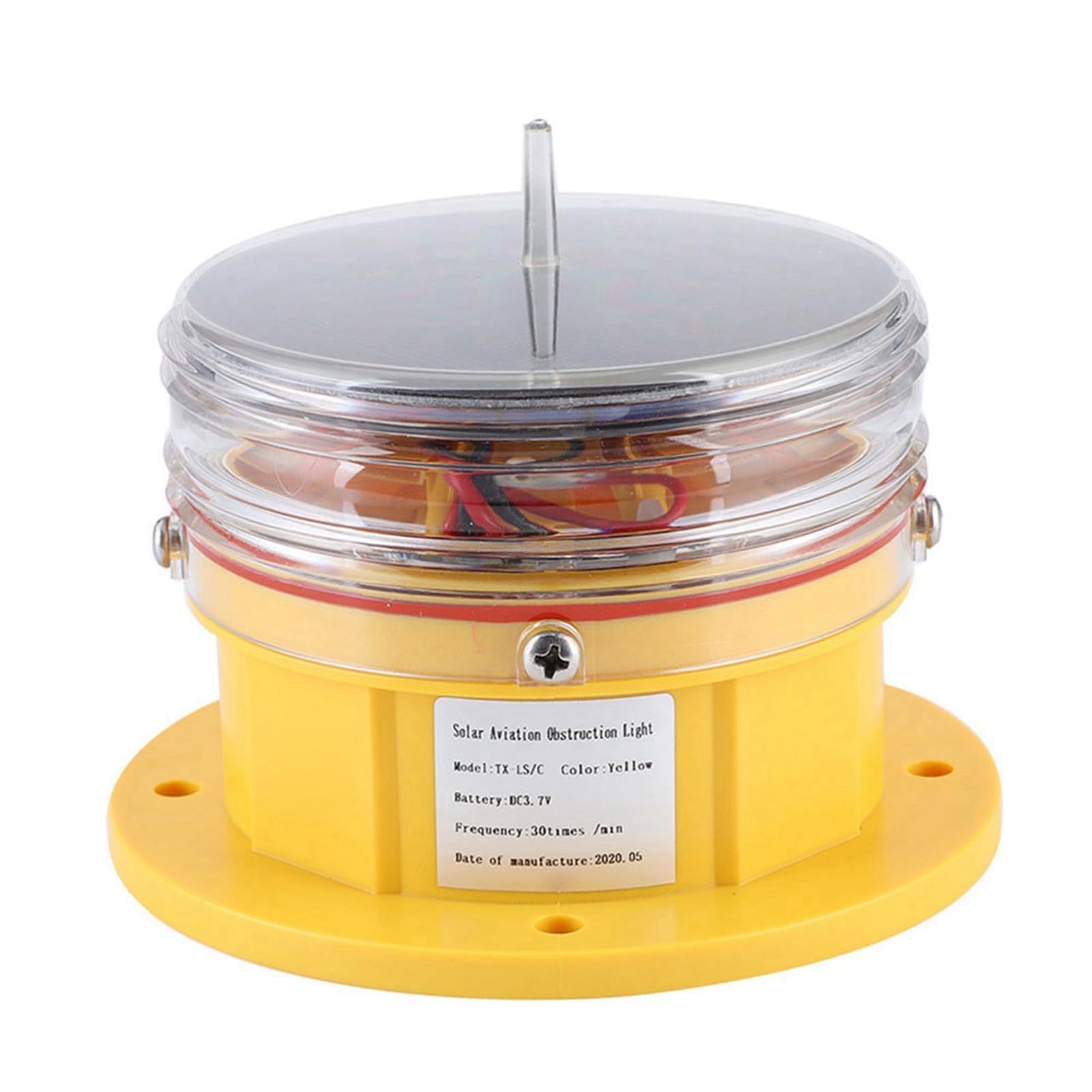 Solar Power Sidelight IP68 LED Ship Marine Dock Barge Safety Beacon ...
