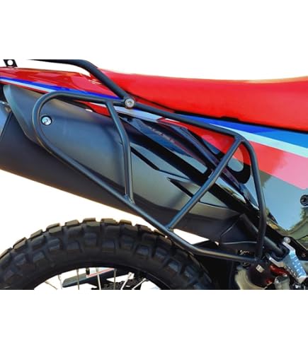 Porte-bagages Arrière Pour CRF300L - Acier Noir, Compatible 2021-2023, Pour Sac à Dos