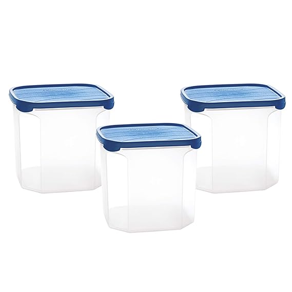 Buy Cello Modustore Square Storage Containers, 4L, Safe Plastic, Set of