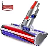 OTTWL Soft Roller Vacuum Head Compatible with Dyson V7 V8 V10 V11 V15 | Fluffy Soft Roller,Replacement Head, for Hard Floors, Scratch-Free Floor Protection, Quick Release