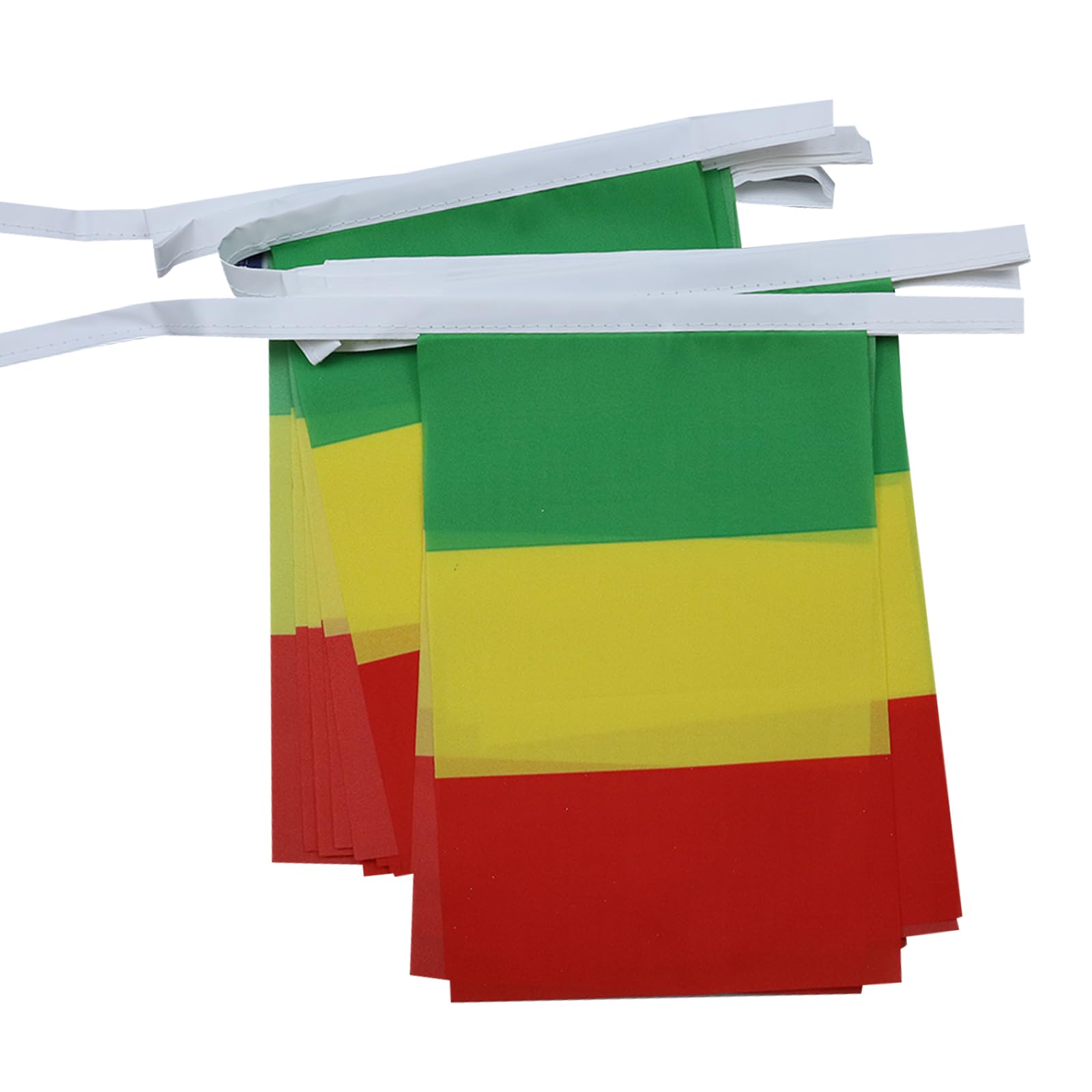 AZ FLAG Guinea Bunting Flag, 20 Ft Garland with 20 Small Guinean Flags 8'' x 6'', 100% Polyester String Pennant, 6 meters — image 1