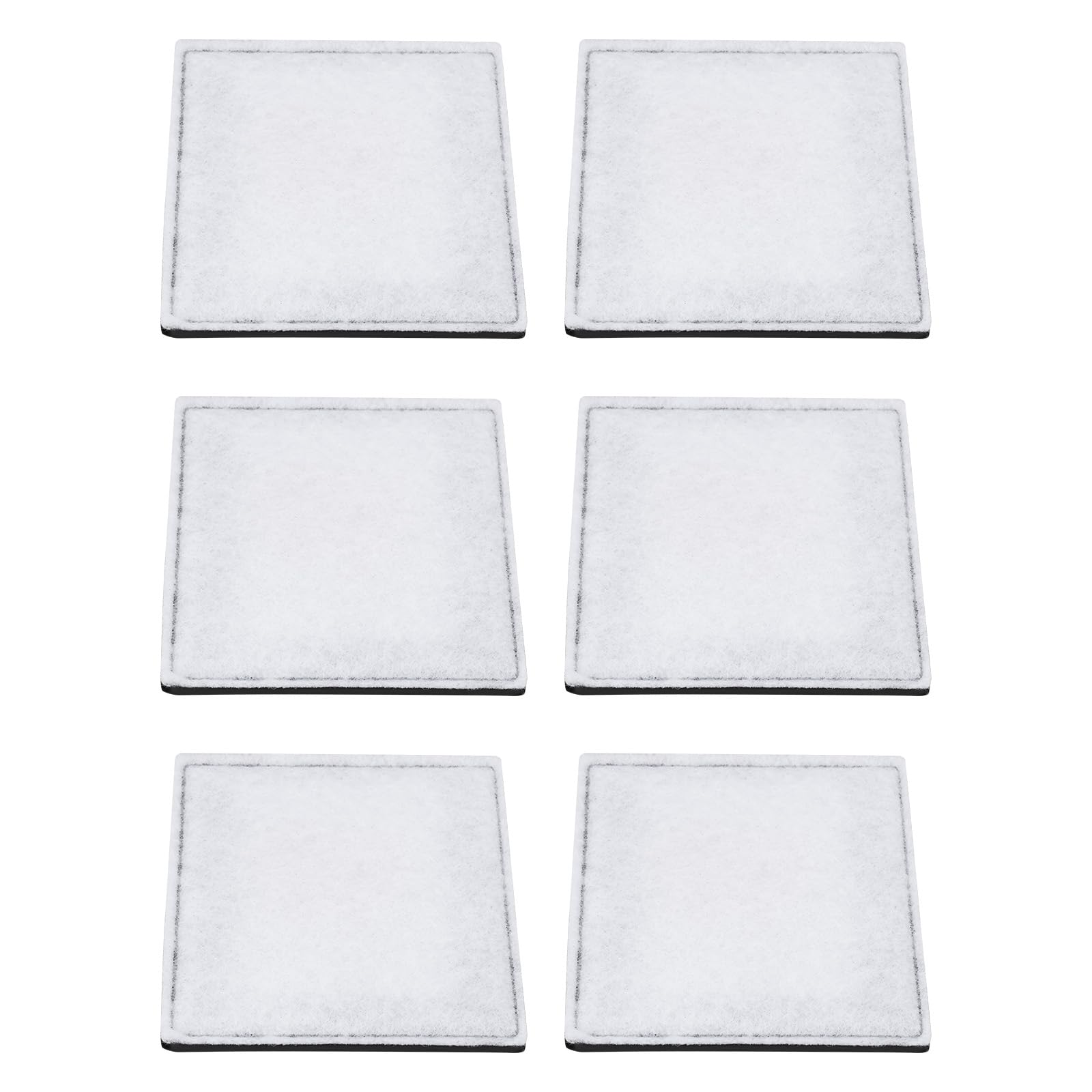 LT Easiyl 6pcs Pet Fountain Replacement Carbon Filter Pet Water Dispenser Filter Cat Fountain Carbon Filters Compatible with Catit Mini F-lower Pet Fountain