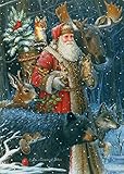 Woodland Santa - Box of 16 Christmas Cards