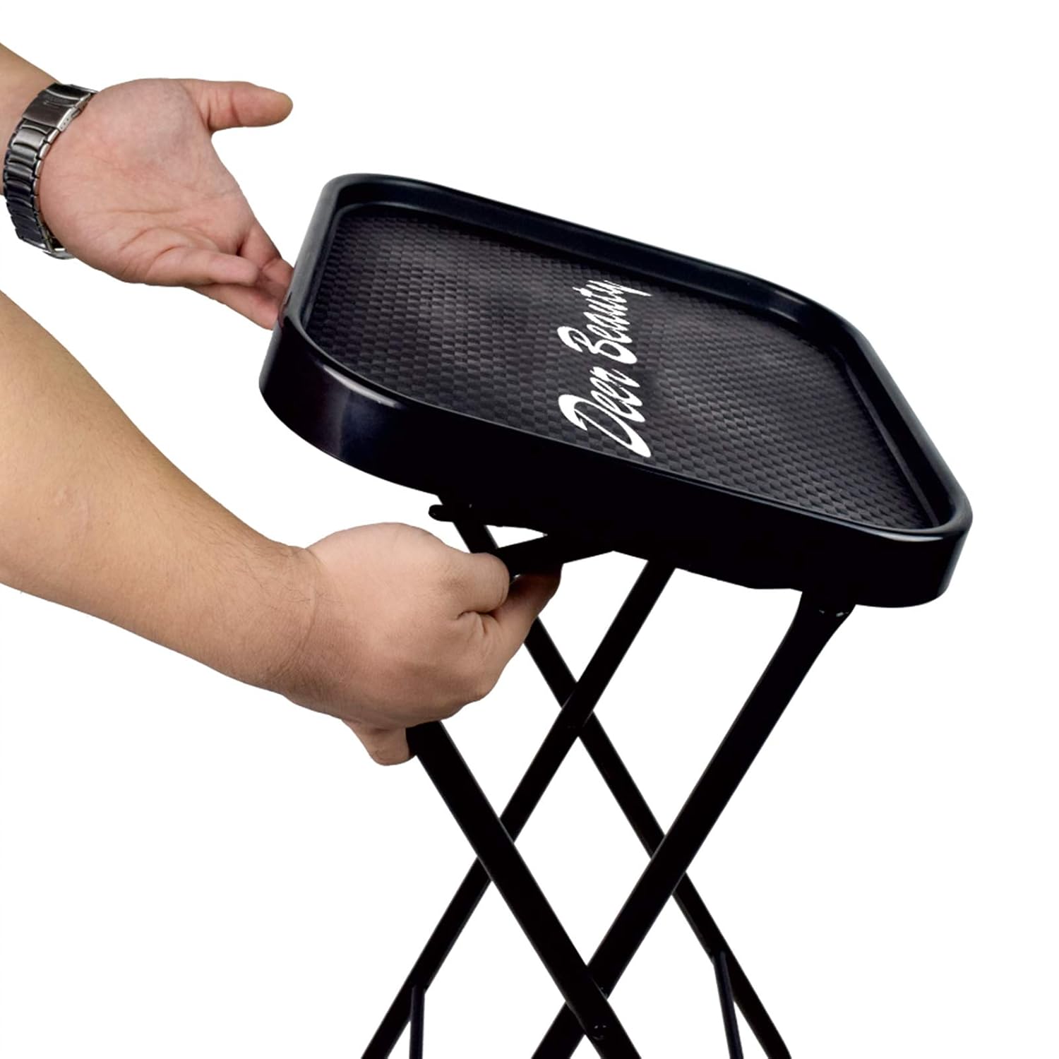 ServiceTray-PremiumAdvanced Salon Folding Trolley-Senior Salon Trolley-Advanced Salon Folding Trolley-Portable Wheelbarrow-The Salon Cart Is Folded For Storage-Multifunctional Advanced Folding Trolley: Beauty