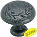 Amerock BP1581WID Inspirations Wrought Iron Dark Leaf Cabinet Hardware Knob, 1-1/4" Diameter - 25 Pack