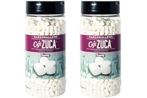 Twang Café Zuca Dehydrated Mini Marshmallows, Coffee Topping, 2.6oz - 2 pack