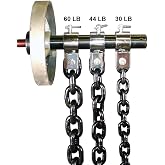 Ader Barbell Olympic Weight Lifting Chain Set 30lb, 45lb, 60lb (Black or Zinc)