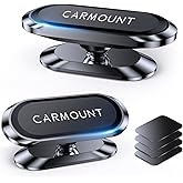 【2-Pack】 Magnetic Car Holder Dashboard【Strong Magnets】 carmount 2.0 Magnetic Phone Mount【360°Rotation】 Car Mount for Cell Phone Holders for Your Car for All Smartphones & All Car Models