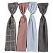 Twist Bow Wired Headbands Scarf Wrap Hair Accessory Hairband by Sea Team (4 Packs)