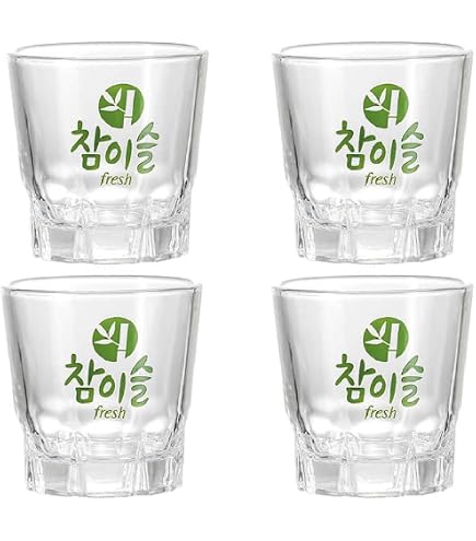 Amazon.com | ADDY & PLUSY Korean Lovely Soju Shot Glasses 4pcs