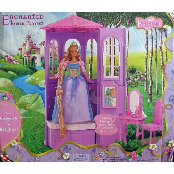 barbie as rapunzel painting