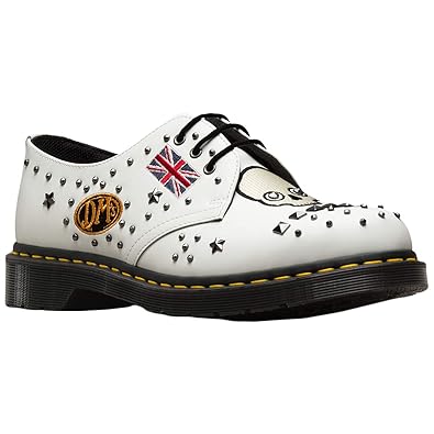 dr martens rock and roll white