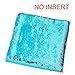 Play Tailor Sequin Pillow Cover Cushion Covers 16x16in Flip Sequins Decorative Throw Pillow Case, Teal Blue and Light Purple (Insert Not Included)
