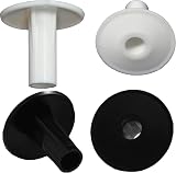 1STec 2 Black 2 White RG6 Coaxial Cable Entry Protecting Bushes 4 Pack