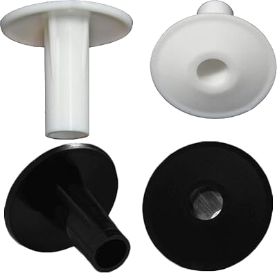 1STec 2 Black 2 White RG6 Coaxial Cable Entry Protecting Bushes 4 Pack