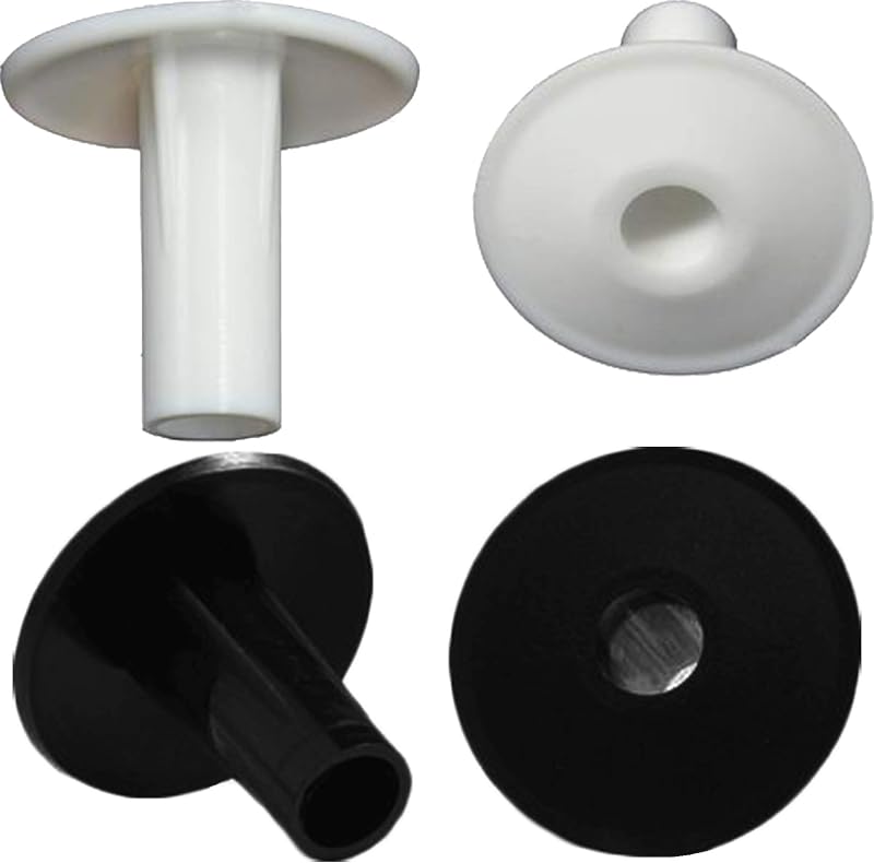 1STec 2 Black 2 White RG6 Coaxial Cable Entry Protecting Bushes 4 Pack