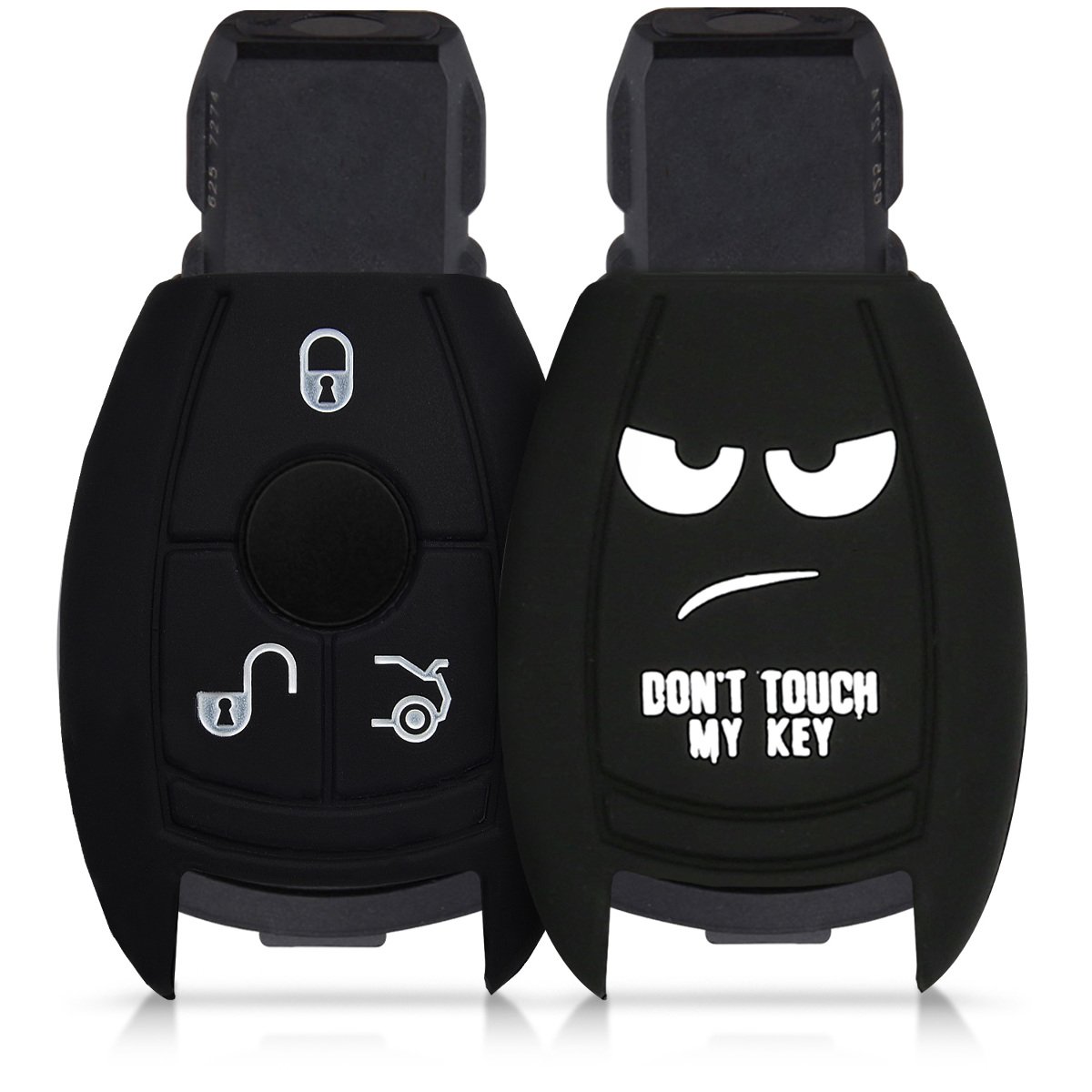 kwmobile Silicone Key Fob Cover Compatible with Mercedes-Benz 3 Button Car Key