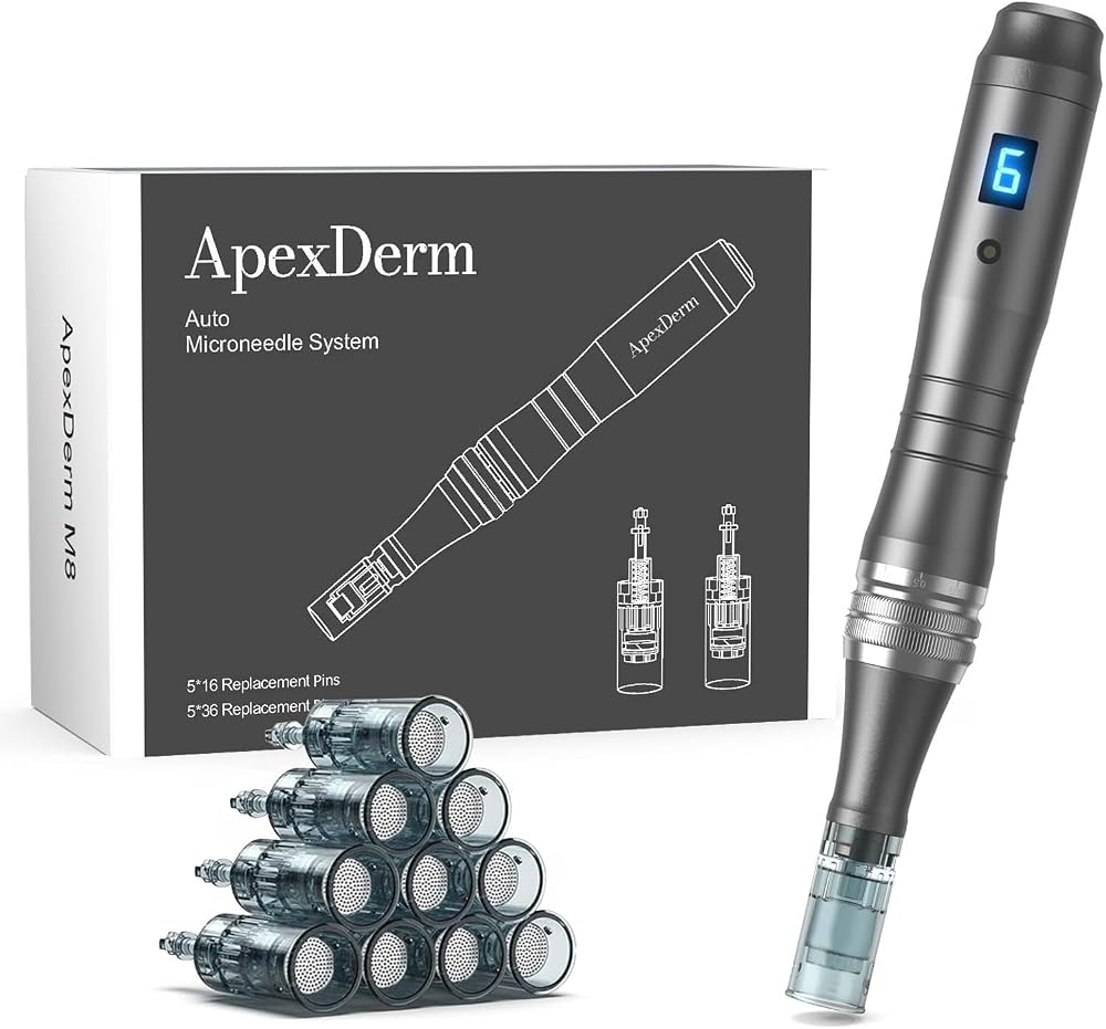 Dr Pen M8 Microneedle Pen for Home Use - 0.25mm Dr pen M8 Mcroneeding Derma Roller Pen for Women Men - Micro Needle Roller Pe