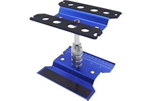 RC LELUT RC Car Stand RC Repair Stand 360 Degree Rotation Lift or Lower for Traxxas Arrma Redcat Axial RC4WD HSP Losi 1/8 1/10 1/12 1/16 Scale RC Crawler Car Truck Buggies (Navy Blue)