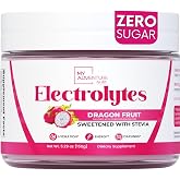 Dragon Fruit Drink Mix &ndash; Electrolytes Powder &ndash; Sugar Free Hydration 37 Svg | Refreshing Flavor Makes Water Easy to Drink &ndash; Daily Water Enhancer for Everyday Life, Sports, Exercise, Travel &amp; Outdoors