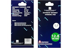 Thermal Pad 3mm 12.8 W/mK, 85x45x3.0mm, Non Conductive Heat Resistance, Odyssey Silicone Thermal Pads for PC PS5 PS4 Laptop H