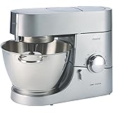 Kenwood KMC011 Kitchen Machine 750W Stainless Steel Stand Mixer with 3 Stainless Steel Bowl Tools