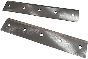 WTLMACHINERY 2Pcs Wood Chipper Blade 300x55x5mm Garden Chippers Wood Shredder Machinery Cutting Tools Hole Pitch:65mm