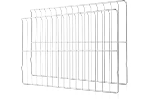 KOZHOM [Upgraded] 2Pcs Range Standard Oven Racks MHL63411403 for LG Range Ovens, Stainless Steel Oven Shelf Rack Replacement Part, 24.7'' Wide x16.2'' Deep