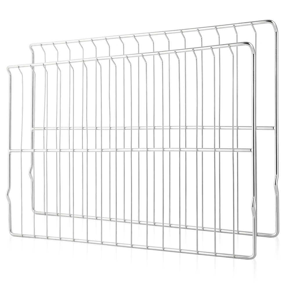 Photo 1 of [Upgraded] 2Pcs Range Standard Oven Racks MHL63411403 for LG Range Ovens, Stainless Steel Oven Shelf Rack Replacement Part, 24.7'' Wide x16.2'' Deep