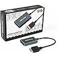 BITFUNX PS2 HDMI Adapter - Supports RGB/Component to HDMI, Plug & Play Video Game Adapter with No Lag, HDMI Converter for PS2 Fat and PS2 Slim Game Console (Grey)