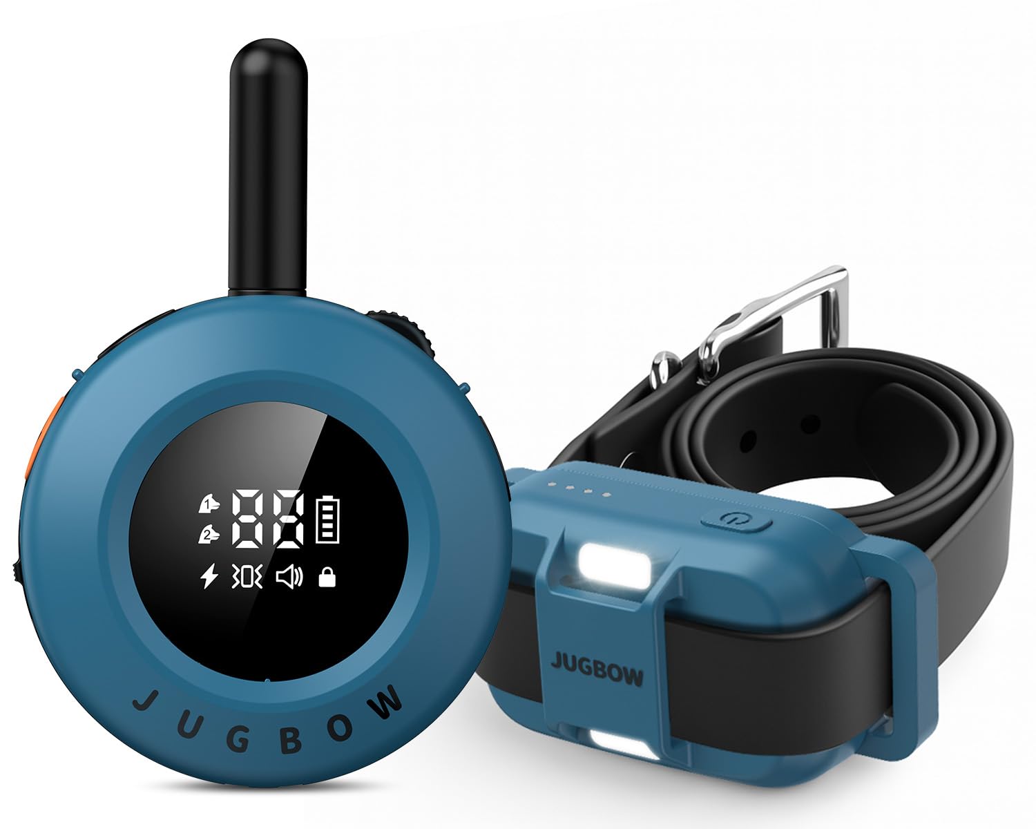 Photo 1 of ***Missing remote*** Dog Training Collar - 3/4 Mile Dog Shock Collar with Remote for Large Medium Small Dogs, IPX8 Waterproof E-Collar with 3 Training Modes, Rechargeable LED Light & Security Lock (Blue)***Missing remote***