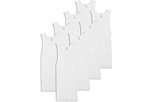 Jockey Men's Undershirt 100% Cotton A-Shirt Tank - 8 Pack