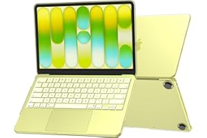 Soonjet for MacBook Neo Case 13 inch 2026 New A3404 | 100% Match Official Color | Anti-Crack & Scratch | Yellow Laptop Cover Protective Hard Shell | Student Travel Mac Accessories | Citrus Clear