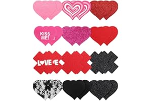 Tripetals Glitter Sexy Pasties Nipple Covers Pack for Women Disposable Rave Nipple Stickers with Storage Box Cache Mamelon