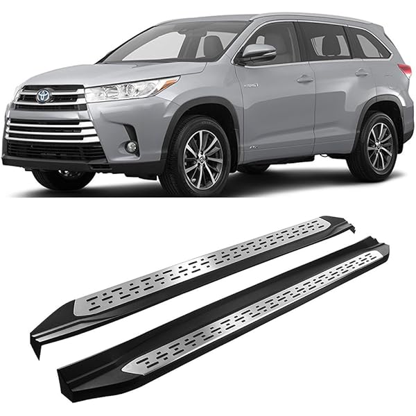Nerf Bar トヨタハイランダークルーガー20142019ランニングボードNERFバーサイドステップに適しています Fits For