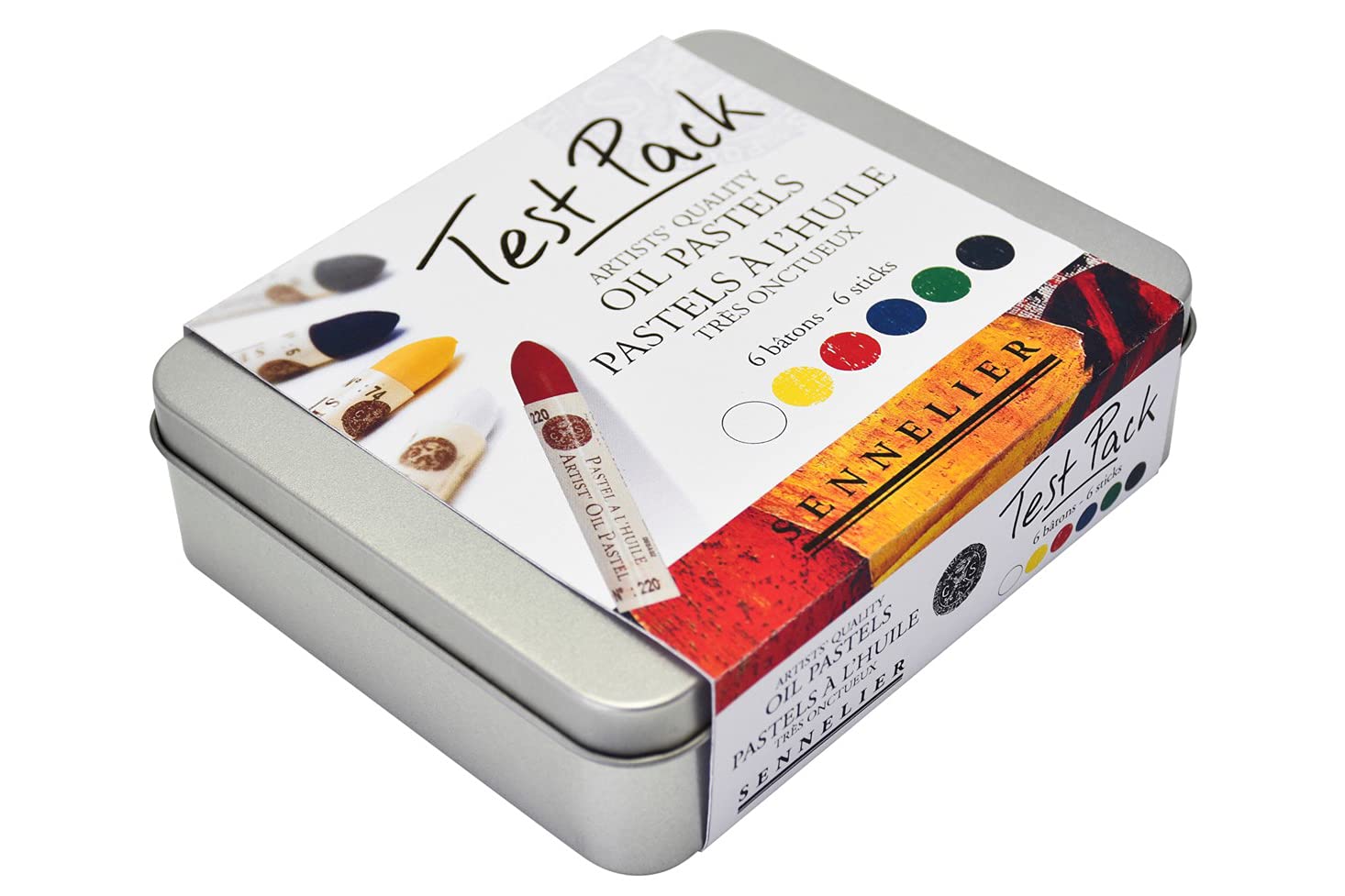 Oil Pastels Test Pack, Box of 6