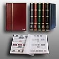 Prophila Stamp Album Stockbook 60 White Sides, Padded Red Cover