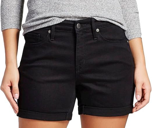 mossimo mid rise midi shorts